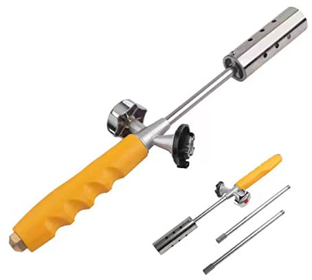 Aim Tools Gasbrenner Unkrautbrenner Flammenwerfer Butangas Löten Lötlampe Lötbrenner Heizung Schweißbrenner Dachabdichtungs Werkzeug mit 2 Edelstahl-Verlängerungsstäben