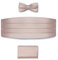 BRERA 67 Set Kummerbund Einstecktuch und Fliege Herren für Anzug aus Seide, altrosa, größe L-XL | Fliege mit Einstecktuch Accessoires-Set für Smoking Herren | Gürtel für Abendkleid