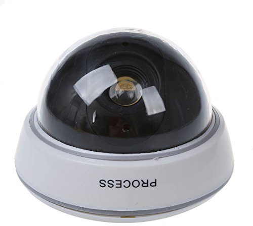 Qiaohome Caméra de surveillance factice LED sans fil