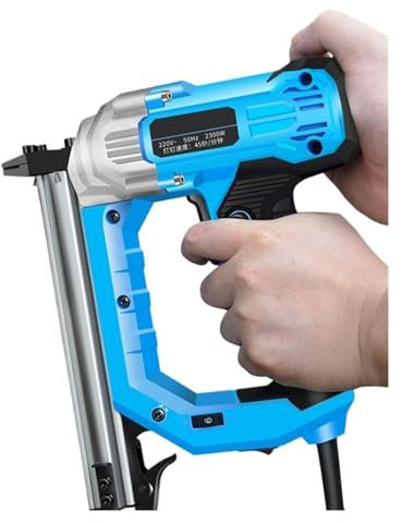 Pistola De Clavos Eléctrica De 2300W, Pistola De Clavos De 6 Velocidades, Pistola De Clavos De Acero For Carpintería, Clavadora De Hormigón, Pistola De Clavos De De Acero For Pared De Cemento(SET1)