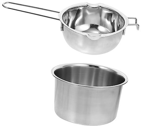 GREENADSCAPE Pentola per Sciogliere Il Burro Pentola per Sciogliere i Dolci Pentola a Bagnomaria in Acciaio Inossidabile per La Panificazione Domestica
