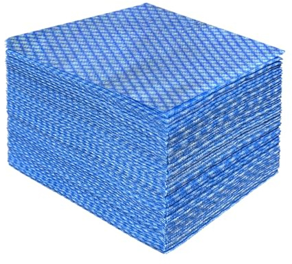 KLEENDOL All Purpose Cloths, Kitchen Dish Cloths, J Cloth Disposable Cleaning Cloth 50 Count/Pack,Blue