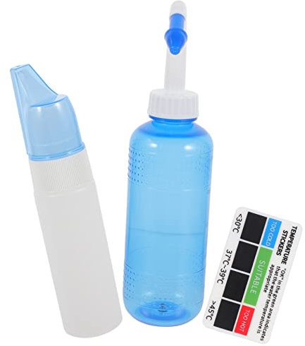 ERINGOGO 1set Nasale Portatile Per Adulti e Irrigatore Nasale Spray e Termometro Della Naso