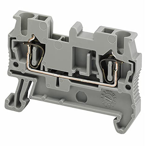Schneider elec pbt - sys 40 65 - Borne conexión resorte 2 puente 2,5mm2 gris