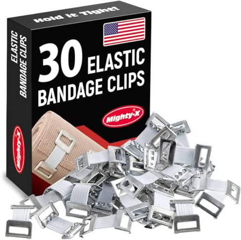 Elastic Bandage Clips - 30 Pack - Bandage Wrap Clips