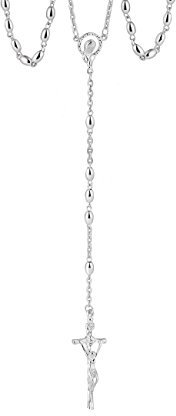 fish Erstklassiger Silberschmuck Rosenkranz Mit Kreuzanhänger Für Kinder