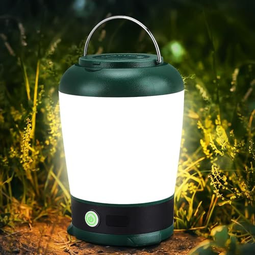 Lampada da campeggio a LED Lanterna da campeggio ricaricabile 6 modalità Lampada da tenda impermeabile Luce da campeggio per campeggio, alpinismo, escursionismo, emergenza, pesca