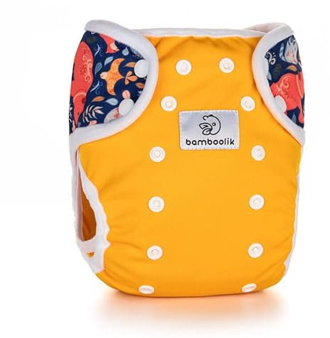 Bamboolik DUO | Überhose | Druckknöpfe | Nappy Liners | waschbar | Verstellbare Stoffwindeln | | Windeln wiederverwendbar | Stoffwindel Überhose | Windelüberhose | MADE IN EU