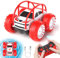 ifollower Direktladung Ferngesteuertes Auto, 15km/h 4WD Amphibienfahrzeug Stunt Auto, 2.4GHZ 360° Drehung Buntem LED-Licht Monstertruck Offroad Spielzeug, Geschenke für Kinder ab 3 Jahre