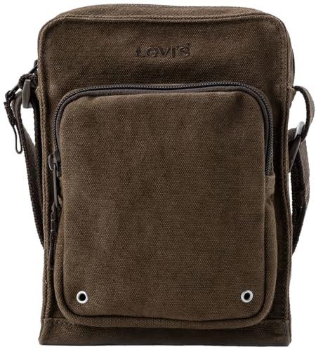 Levi's Herren Small Ns Zip Gürteltasche, Dark Brown