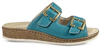 EXTRO STYLE - Ciabatte Ortopediche Donna Tecnica Adele - Traspiranti, Antibatteriche e Ipoallergeniche - Sandali con Plantare Estraibile e Suola Antiscivolo - Made in Italy - (Petrolio, 43)