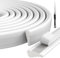 Draft Excluder for Doors and Windows, 118Inch/3m Self-Adhesive Sealing Strip,Wedge Draught Excluder Tape, Insulation Foam Seal Strip with Utility Knife, Door Window Soundproofing Windproof Gap Blocker