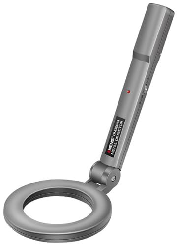 Detector de Metales de Mano Altamente Sensible Detector de Oro Plegable de 180 ° con luz roja y detectores de Metal portátiles con batería precisos para la batería para el Aeropuerto de la césped B