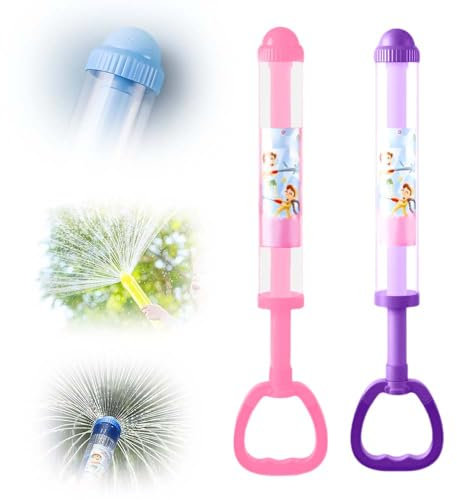 Feuerwerks Wasserpistole Spielzeug, 2025 Neu Feuerwerk Wasserpistole Wasserspielzeug Kinder Outdoor, Romantische Feuerwerk Water Squirter, Outdoor Spielzeug zum Baden, Pool, Party (Rosa + Violett)