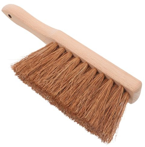 VICASKY Fireplace Brush for Cleaning Hand Broom Coconut Fibre for Hearth Maintenance and Removing Fallen Leaves Outdoors