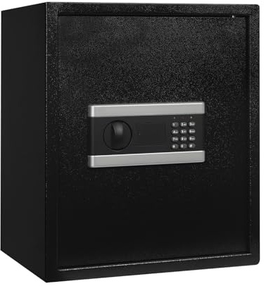 Coffre-fort de sécurité domestique Coffre-fort ignifuge avec clé, coffre-fort pour le stockage d'objets précieux au bureau et à la maison