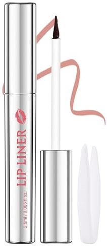 Erinde Peel Off Lip Liner Stain, Waterproof Long Lasting Lip Liner, Matte Finish Lip Liners Makeup, Smudge Proof Highly Pigmented Color, Transfer Proof Natural Peel-Off Lips Liners, #1 Rose Pink