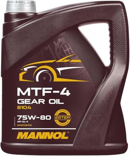 MANNOL | MTF-4 GEAR OIL 75W-80 API GL-4 | MN8104-4 | 4L | Aceite Sintético para Transmisiones Manuales
