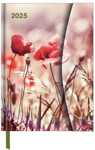 Magneto Diary Flowers - Kalenderbuch A5 mit Magnetverschluss - Kalender 2025 - Neumann-Verlag - Taschenkalender - 16 cm x 22 cm
