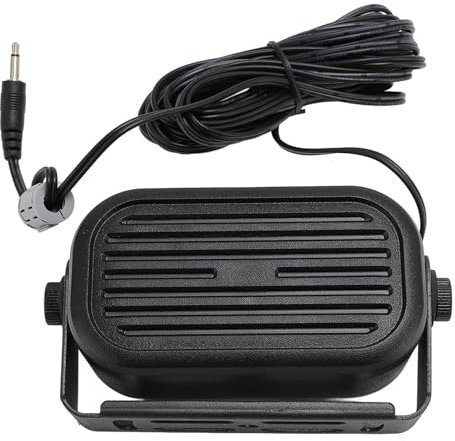 SP 35L 3.5mm External Speaker, Mobile Radio Car Truck Vehicle Speaker with 14.76ft Cable, Mini External Speaker for Ham Radio, CB and Scanners Transceiver