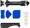 DOETYD 9 PCS Silicone Remover Tool Sealant Remover Tool Silicone Remover Tool for Caulking Grout Remover Finishing Kitchen Bathroom