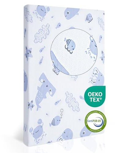 EZKLRWGF Pack and Play Mattress,Dual Sided Premium Memory Foam Pack N Play Mattresses for Baby 38x26 Breathable Mattress for Pack N Play with Washable Soft Cover