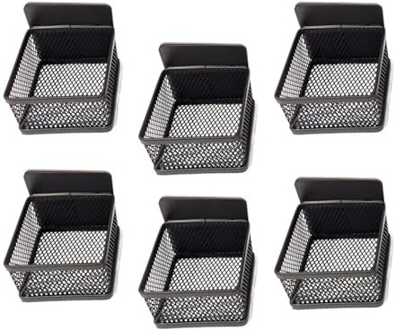 SIXRUN 6Pezzi Organizzatore di Bustine da Tè Magnetico, Portabustine da Tè in Metallo con Potente Magnete per Frigorifero Top Mobile Dispensa (BLACK)
