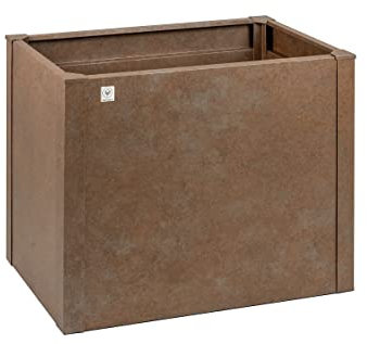 Design Stahl Hochbeet mit Rost Beschichtung, 200 cm x 100 cm x 37cm, Made in Germany