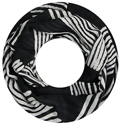 Majea Damen Loop Schal Schlauchschal Halstuch (880027) (schwarz 4)