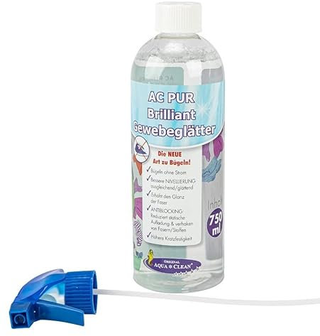 AQUA CLEAN PUR Brilliant Gewebeglätter für Textilien 750ml Die neue Art zu Bügeln