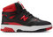 New Balance - Turnschuhe 650 aus Leder, schwarz-rot (8)