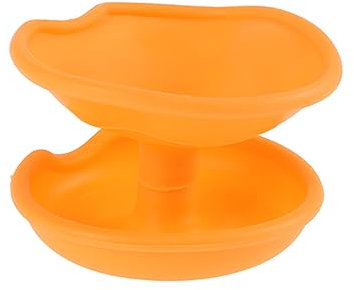 HOMSFOU Avvolgicavo Rotondo in Tpr Giallo, Organizzatore Di Cavi e Supporto Per Auricolari, Fermacavo Resistente Per Ufficio, Viaggi, Scuola e Casa