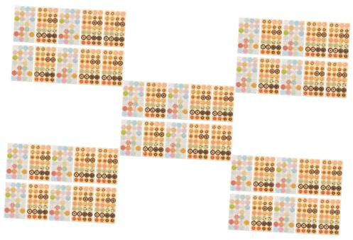 NUOBESTY 1400 Stück Ordner-Papier-Loch-Aufkleber Bürobedarf Papier-Loch-Verstärkungen Selbstklebende Etiketten Die Den Kreis Stanzen Loch-Donut Dekorieren Verstärkungs-Ring-Notiz