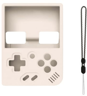 Fiorky Silikon-Schutzhülle, stoßfeste Spielekonsolen-Abdeckung, Kratzfest, rutschfest, mit Umhängeband für MIYOO Mini Plus Handheld-Spielekonsole, 1yf2la2fp2ha4rf5zb1