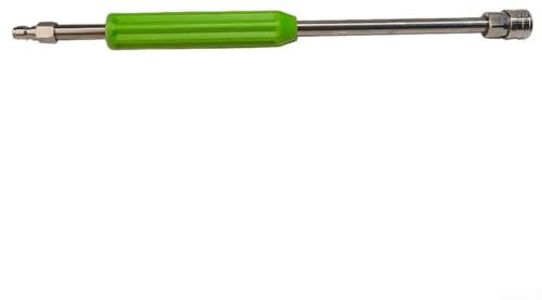 Getdoublerich Bacchetta di prolunga in acciaio inox per lavatrice a pressione, lancia regolabile a 30° con autobloccante e connessione rapida da 1/4 pollici, resistente barra di pulizia per tetto