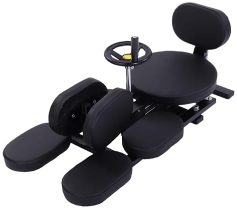 CHICIRIS Bensträckare, Multifunktionell Ergonomisk Design med Mjuk PU-läderkudde och Rulle för Olika Ytor, Stålrörskonstruktion för Förbättrad Hållbarhet och Stabilitet