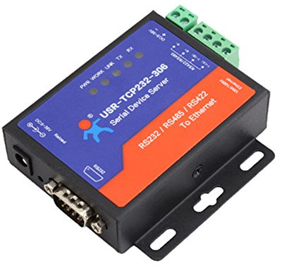 USR-TCP232-306 Seriell zu Ethernet Gerät Seriell RS232/RS485/RS422 zu Ethernet CP/IP Server mit DHCP (EU Plug Version)