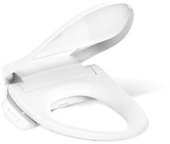 Kohler 26132-CSP-0 C3-420 Heated Bidet Toilet Seat with Quiet-Close and Quick-Release, White, Elongated