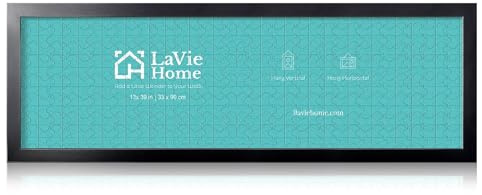 LaVie Home 13x39 Picture Frame Black, Panoramic Picture Frame for Wall Decoration, Classic Black Minimalist Style Suitable for Decorating Houses, Offices, Hotels（1 Pack）