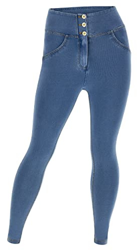 FREDDY - Jeggings Push Up WR.up® Curvy Superskinny Vita Alta, Denim Chiaro, Large