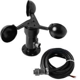 Cup Type Anemometer with RS485 Output for Wind Velocity and Humidity, Accurate Wind Measurement System (with Wiring)