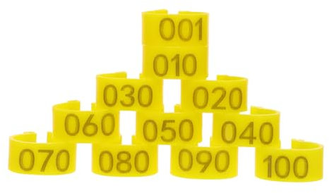 YARNOW 100stücke Taubenbeinringe Material Für Tauben Und Papageien Zum Identifizieren Und Markieren Einfache Anwendung Und Langlebiges Design