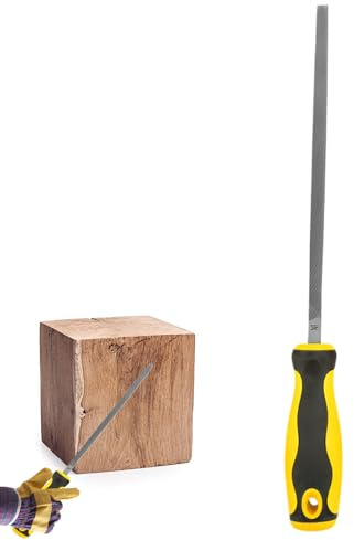 Limas para metal, limas de metal manual, de mano de escofina profesional, limas de carpintería con mango ergonómico, raspador de madera, cuadrada para limar, recortar y pulir