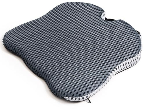 Omtofo Cojines En Forma De CuñA para AutomóVil, De Espuma ViscoeláStica, Cojines para Conductores, para El Asiento del Coche, Asiento De Conductor, Silla De La Oficina O Sillas De Ruedas, Gris