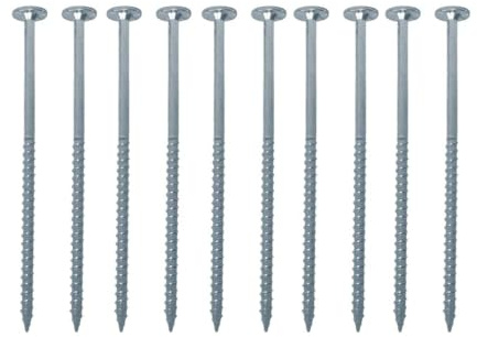 FastCap PowerHead Screws - 2.5-Inch Self-Tapping Oversized Flat Head Wood Screw with #2 Square Drive - Zinc Finish - 150-Pack - 02196