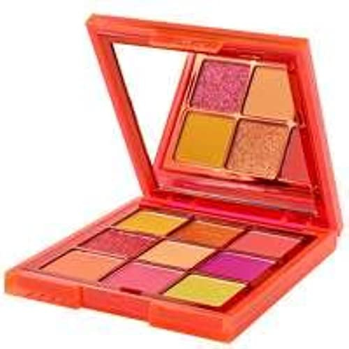 HUDABEAUTY Neon Eyeshadow Palette - Orange Obsessions, neon orange