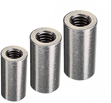 DOJA Industrial | GEWINDEMUFFE M6 | PACK 10 | Gewindemuffen für Einschraubmutter Gewindefitting | Muffe innengewinde Gewindestange | Verbindungsmutter für Doppelmuffe Langmuttern Distanzbolzen