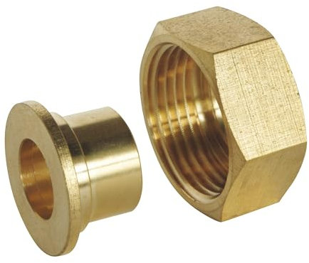 SOMATHERM FOR YOU, Raccord laiton droit à souder pour tube cuivre Ø14 avec écrou tournant 20/27 - Idéal pour plomberie, réseaux d'eau sanitaire et chauffage, conforme normes