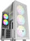 Nfortec - AQUERONTE Case per PC da gioco Full Tower (E-ATX), Ventilatori 3x 140mm ARGB e 2x 120mm ARGB incluse, rete frontale, vetro temperato sui lati, Bianco