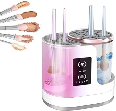 Elektrischer Make-up Pinselreiniger und Trockner, Pinselreiniger Make up Elektrisch, Automatic Electric Makeup Brush Cleaner mit Touch-Taste, Elektrisch Make Up Brush Cleaner